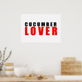 komkommerliefhebber poster (Keuken)