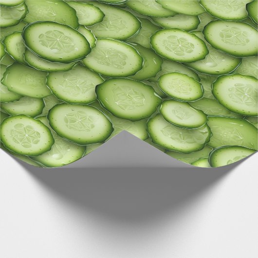 Komkommerpakpapier Cadeaupapier (Hoek)