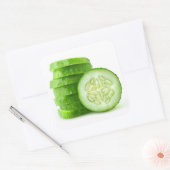 komkommerschijfjes vierkante sticker (Envelop)