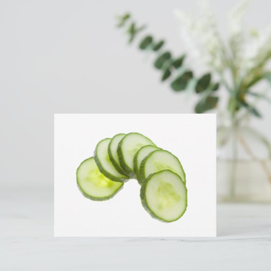 Komkommersegmenten Briefkaart (Staand voorkant)