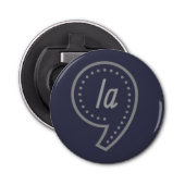 Komma als Kamala Harris Button Flesopener (Voorkant)