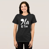 Komma Kamala en Tim 2024 Tri-Blend Shirt (Voorkant volledig)