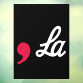 Komma La Grappige Leestekens Kamala Harris Raamsticker (Vel 3)