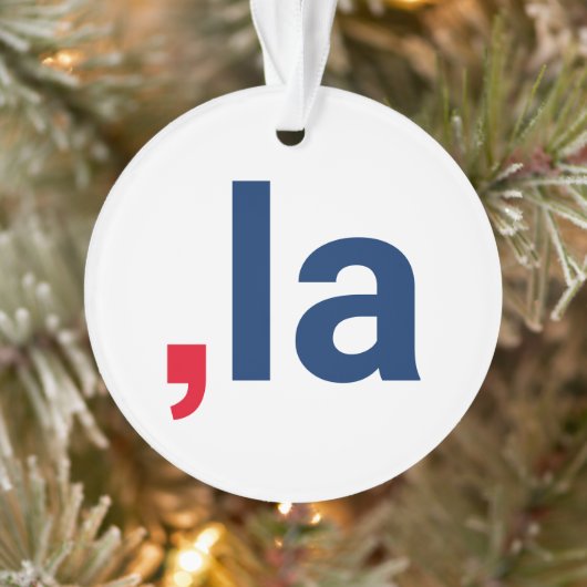Komma La kamala grappige uitspraak patriottisch Ornament (Boom)