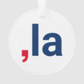 Komma La kamala grappige uitspraak patriottisch Ornament (achterkant)