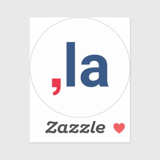 Komma La kamala grappige uitspraak patriottisch Sticker (Vel)