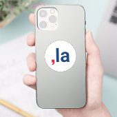 Komma La kamala grappige uitspraak patriottisch Sticker (Telefoon)