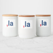 Komma La kamala grappige uitspraak patriottisch Voedselcontainer Etiket (Flessen)