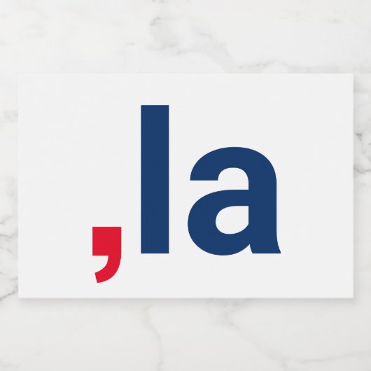 Komma La kamala grappige uitspraak patriottisch Voedselcontainer Etiket (Enkel label)