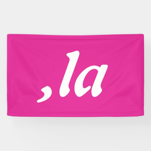 Komma La Kamala Harris - aangepaste tekst ontwerp Spandoek (Horizontaal)
