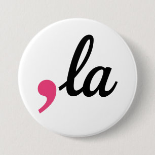 Komma La Kamala Harris President 2024 Stop Project Ronde Button 7,6 Cm