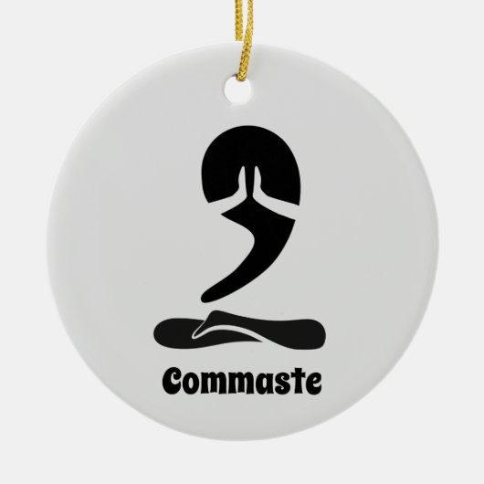 Kommaaste Keramisch Ornament (Voorkant)