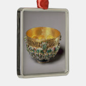 Kommelset voorzien van reliëfdruk metalen ornament (Rechts)