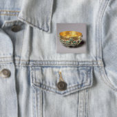 Kommelset voorzien van reliëfdruk vierkante button 5,1 cm (In situ)