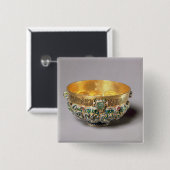 Kommelset voorzien van reliëfdruk vierkante button 5,1 cm (Voorkant /achterkant)