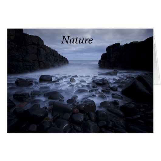 Kommen en Rocks langs de Ocean Shoreline (Voorkant Horizontaal)