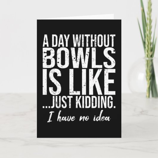 Kommen grappig sport cadeau idee kaart (Voorkant)