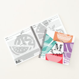 Kommetjes voor persoonlijk kookboek notitieboek