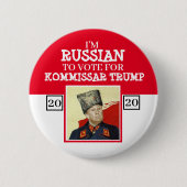 Kommissar Trump Ronde Button 5,7 Cm (Voorkant)