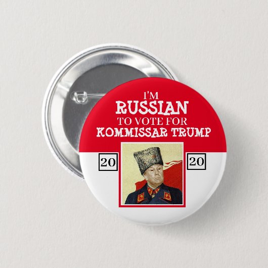Kommissar Trump Ronde Button 5,7 Cm (Voorkant /achterkant)