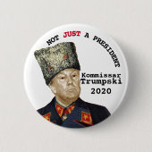 Kommissar Trumpski Ronde Button 5,7 Cm (Voorkant)