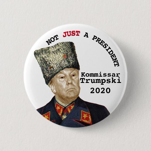 Kommissar Trumpski Ronde Button 5,7 Cm (Voorkant)