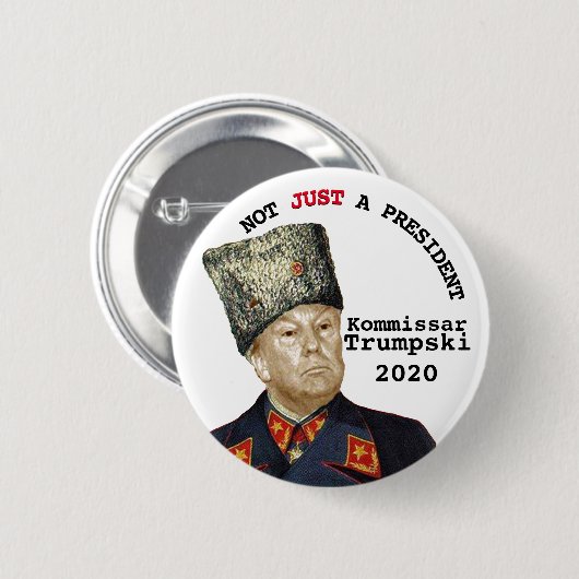 Kommissar Trumpski Ronde Button 5,7 Cm (Voorkant /achterkant)