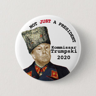 Kommissar Trumpski Ronde Button 5,7 Cm