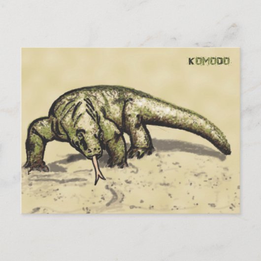 Komodo Briefkaart (Voorkant)
