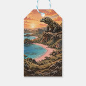 Komodo Draak Koning van het Eiland Cadeaulabel (Voorkant)