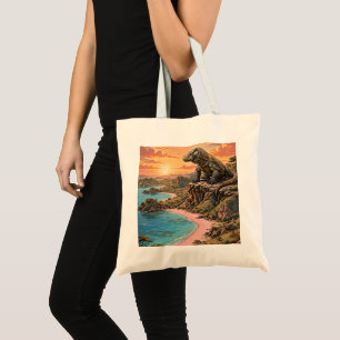 Komodo Draak Koning van het Eiland Tote Bag
