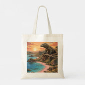 Komodo Draak Koning van het Eiland Tote Bag (Achterkant)