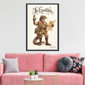 Komodo Draak Verkenner Canvas Afdruk (Insitu (Woonkamer))