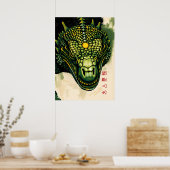 Komodo Dragon Armor Head – Fierce Reptilian Power Poster (Keuken)