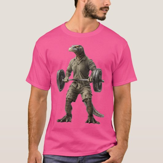 Komodo Dragon Barbell T-shirt (Voorkant)