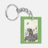 Komodo Dragon Basking in Beauty Sleutelhanger (Voorkant Links)