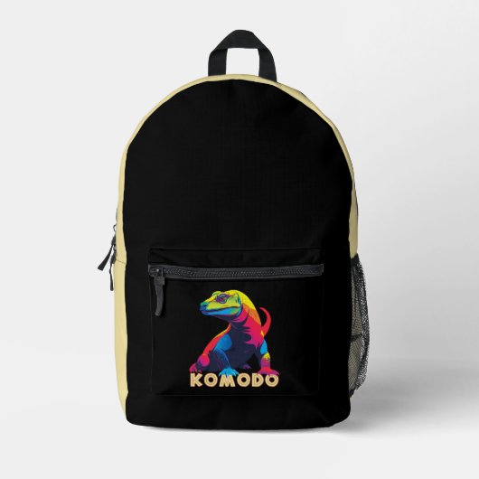 Komodo Dragon Bedrukte Rugzak (Voorkant)