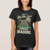 Komodo Dragon Boy Komodo Dragon Monitor Lizard T-shirt (Voorkant)