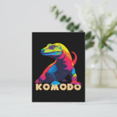 Komodo Dragon Briefkaart (Staand voorkant)