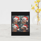 Komodo Dragon Christmas Kaart (Gele Bloem)