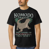 KOMODO DRAGON - DE GROOTSTE LIZARD. T-SHIRT (Voorkant)