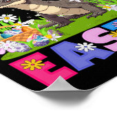 Komodo Dragon Easter Egg Hunt Bunny Ear Komodo Dra Poster (Hoek)