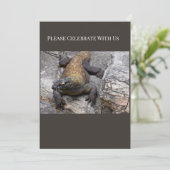 Komodo Dragon Event Invite Kaart (Staand voorkant)