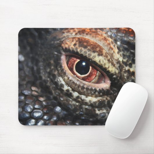Komodo Dragon Eye mousepad Muismat (Met muis)