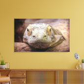 Komodo Dragon foto met droevig gezicht Canvas Afdruk (Insitu (Woonkamer))