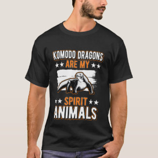Komodo Dragon Geest Dier familie T-shirt