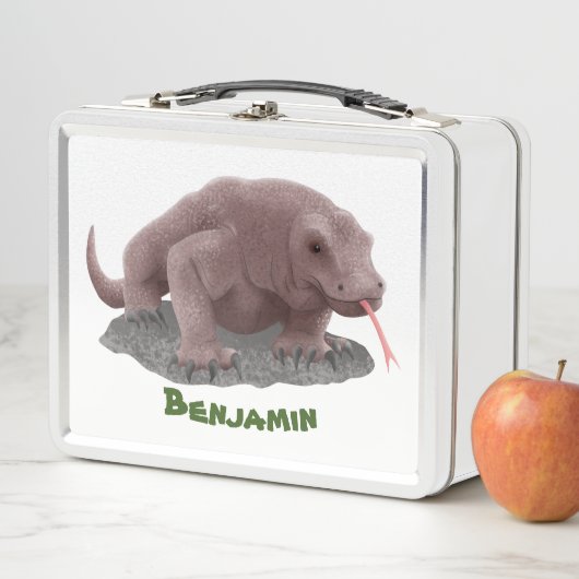 Komodo dragon illustratie (In situ)