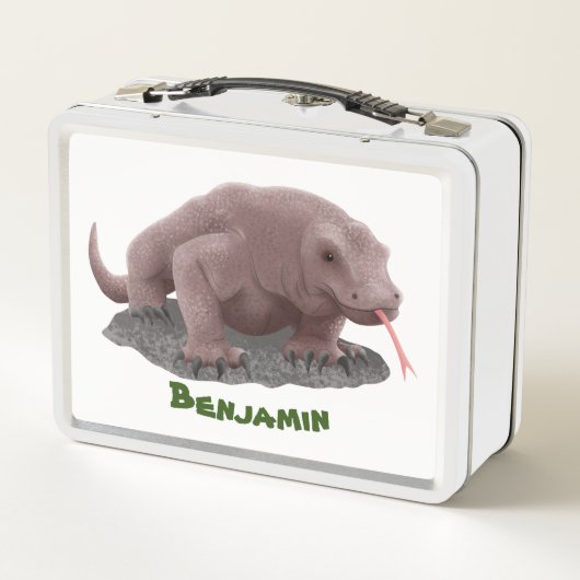 Komodo dragon illustratie (Achterkant)