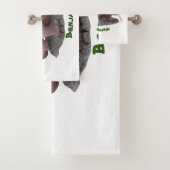 Komodo dragon illustratie bad handdoek (Insitu)