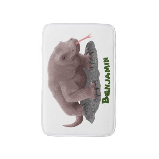 Komodo dragon illustratie badmat (Voorkant Verticaal)